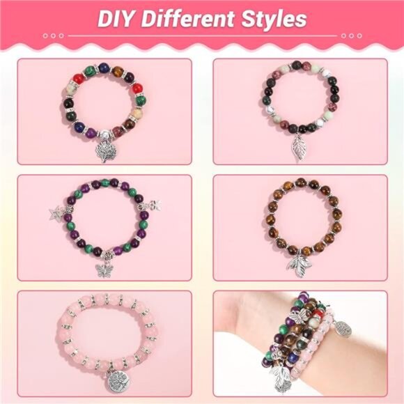 473Pcs Stone Jewelry Making Kit Crystal Stone Bracelet Making Kit - Picture 5 of 7